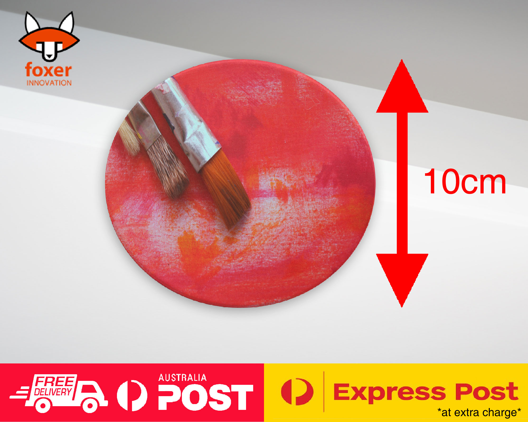 COASTER COFFEE DRINKING MAT|THREE PAINT BRUSH ART