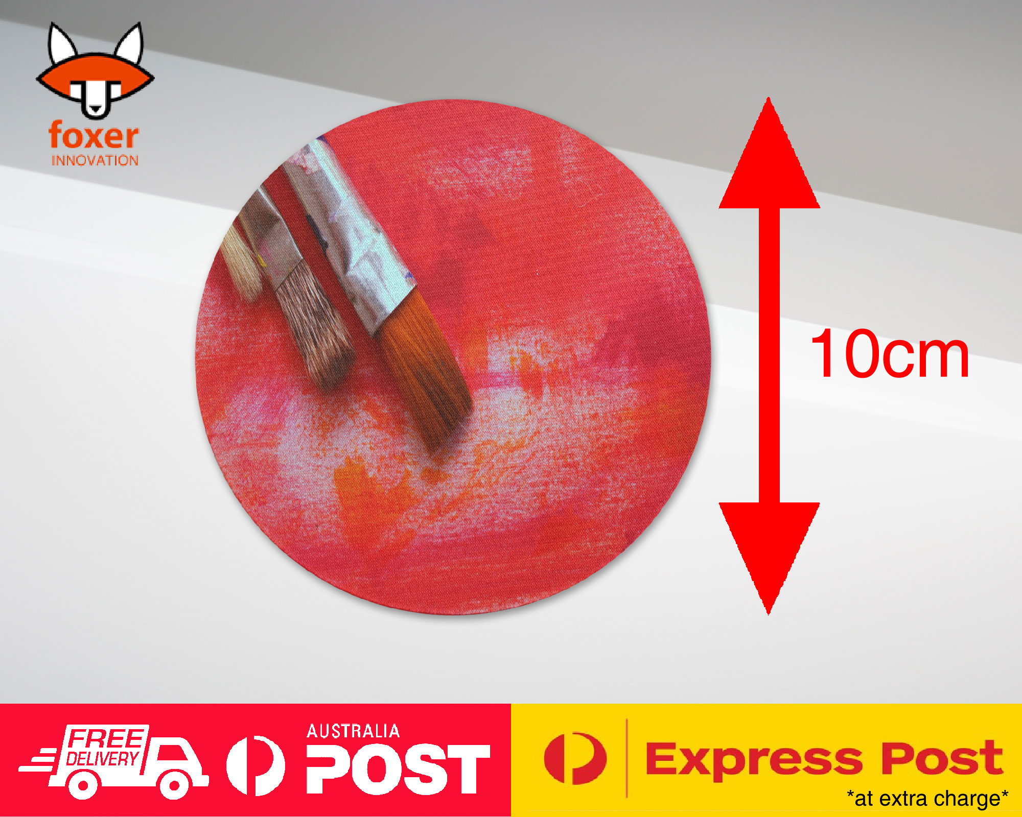 COASTER COFFEE DRINKING MAT|THREE PAINT BRUSH ART