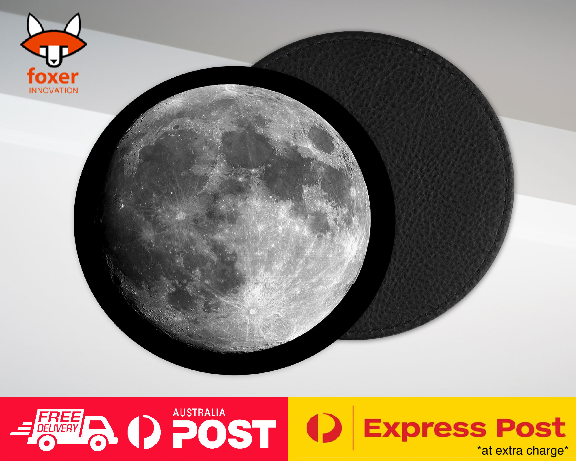 COASTER COFFEE DRINKING MAT|FULL MOON SATELITE