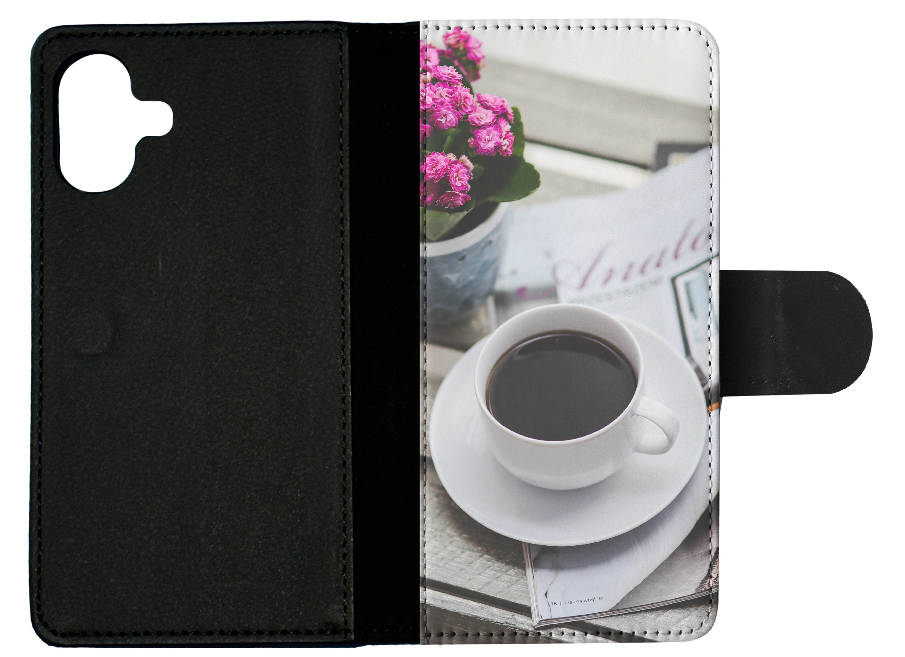 FUNDA ABATIBLE PARA APPLE IPHONE|COOL NEGRO CAFÉ EN TAZA BLANCA - Imagen 19 de 193