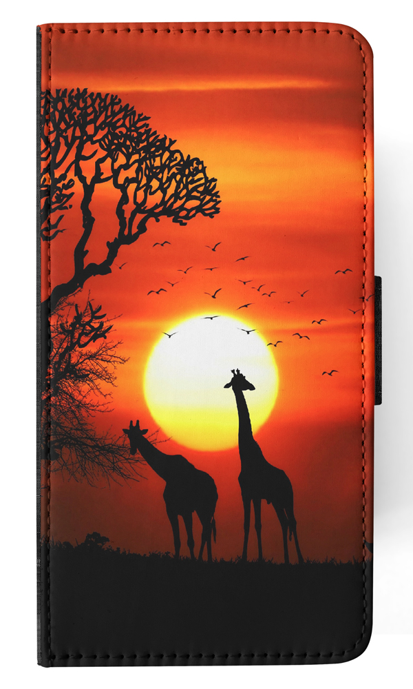 FLIP CASE FOR APPLE IPHONE|BEAUTIFUL GIRAFFE IN THE SUNSET - Bild 115 von 193
