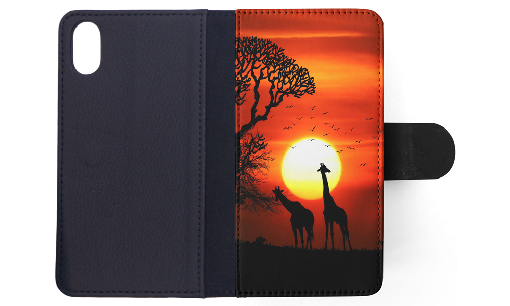 FLIP CASE FOR APPLE IPHONE|BEAUTIFUL GIRAFFE IN THE SUNSET - Bild 117 von 193
