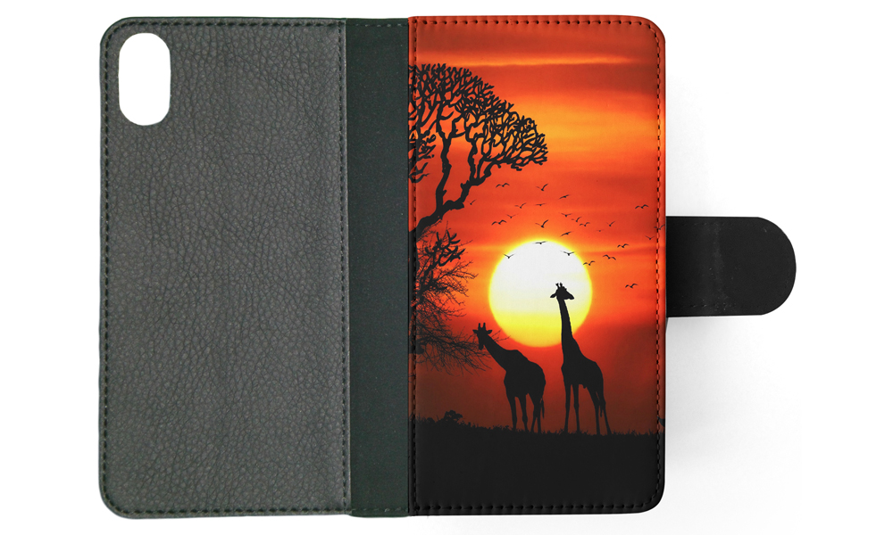FLIP CASE FOR APPLE IPHONE|BEAUTIFUL GIRAFFE IN THE SUNSET - Bild 122 von 193
