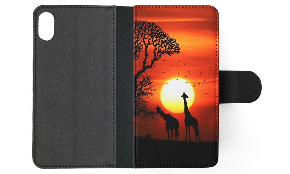 FLIP CASE FOR APPLE IPHONE|BEAUTIFUL GIRAFFE IN THE SUNSET - Bild 112 von 193