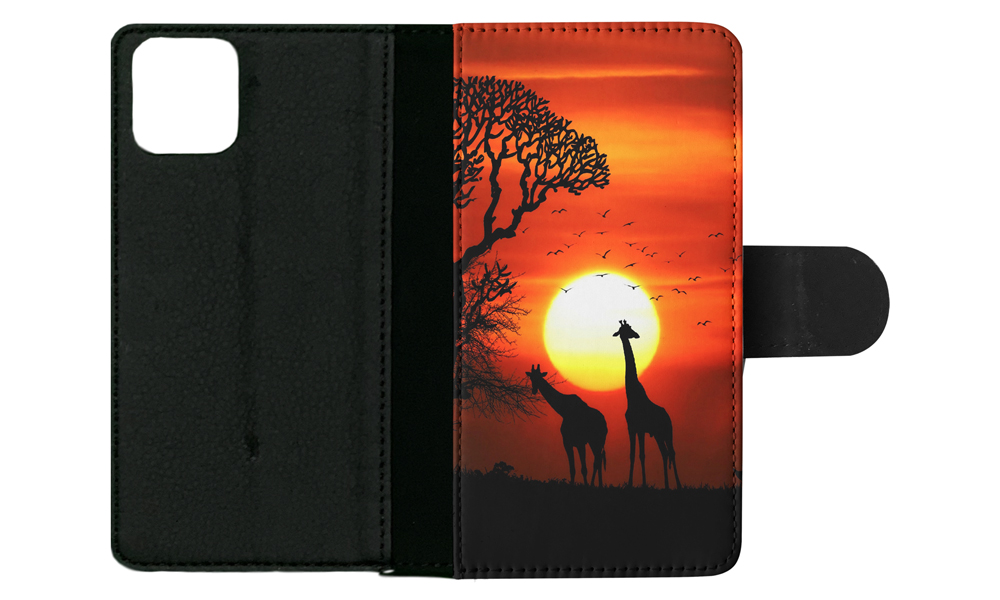 FLIP CASE FOR APPLE IPHONE|BEAUTIFUL GIRAFFE IN THE SUNSET - Bild 102 von 193