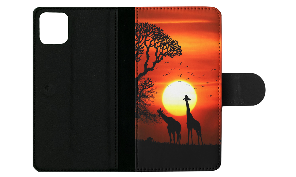 FLIP CASE FOR APPLE IPHONE|BEAUTIFUL GIRAFFE IN THE SUNSET - Bild 97 von 193