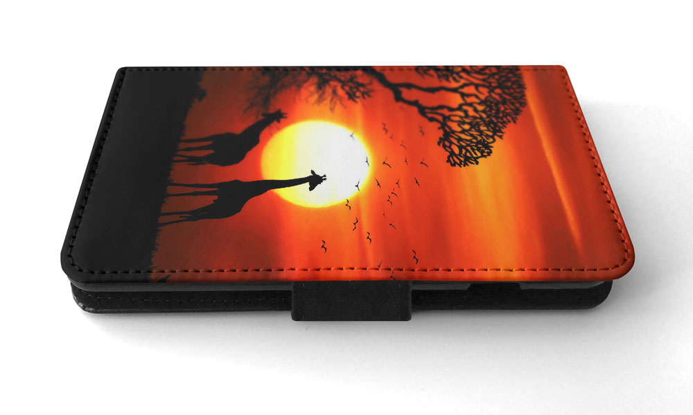 FLIP CASE FOR APPLE IPHONE|BEAUTIFUL GIRAFFE IN THE SUNSET - Bild 171 von 193
