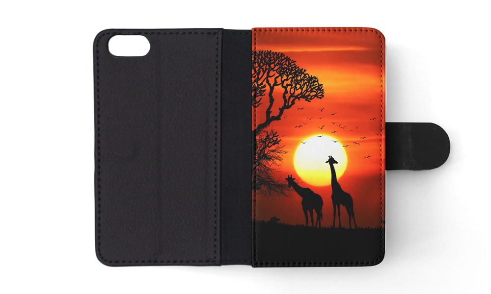 FLIP CASE FOR APPLE IPHONE|BEAUTIFUL GIRAFFE IN THE SUNSET - Bild 172 von 193