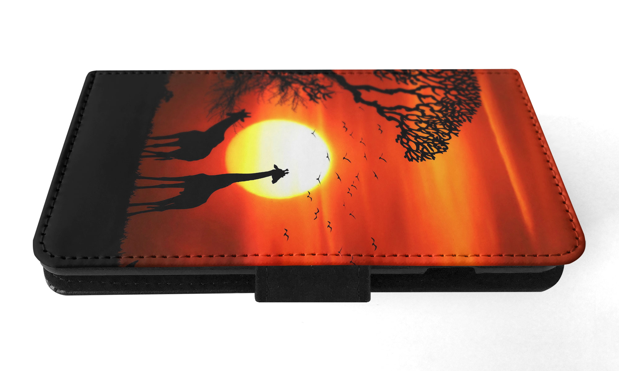 FLIP CASE FOR APPLE IPHONE|BEAUTIFUL GIRAFFE IN THE SUNSET - Bild 68 von 193