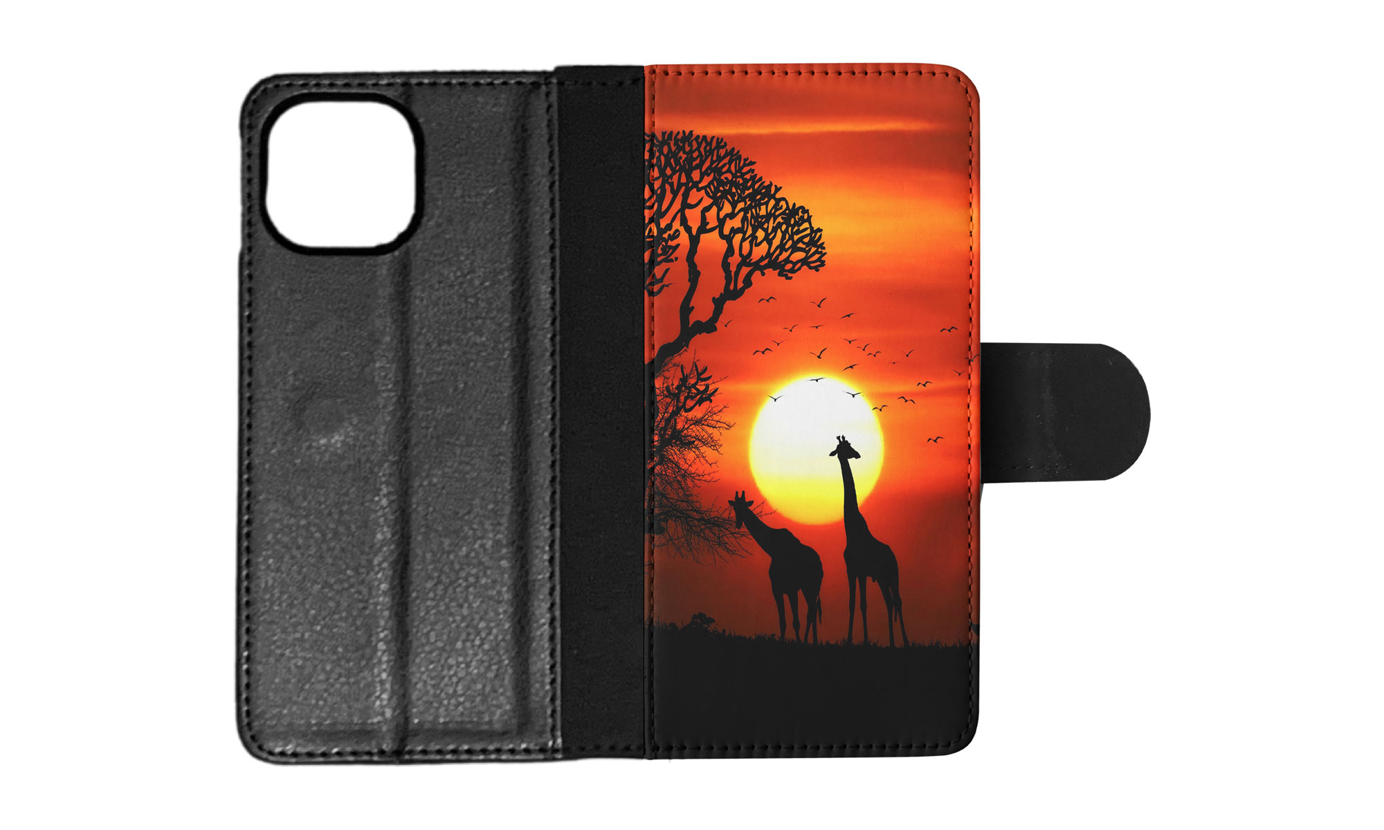 FLIP CASE FOR APPLE IPHONE|BEAUTIFUL GIRAFFE IN THE SUNSET - Bild 64 von 193