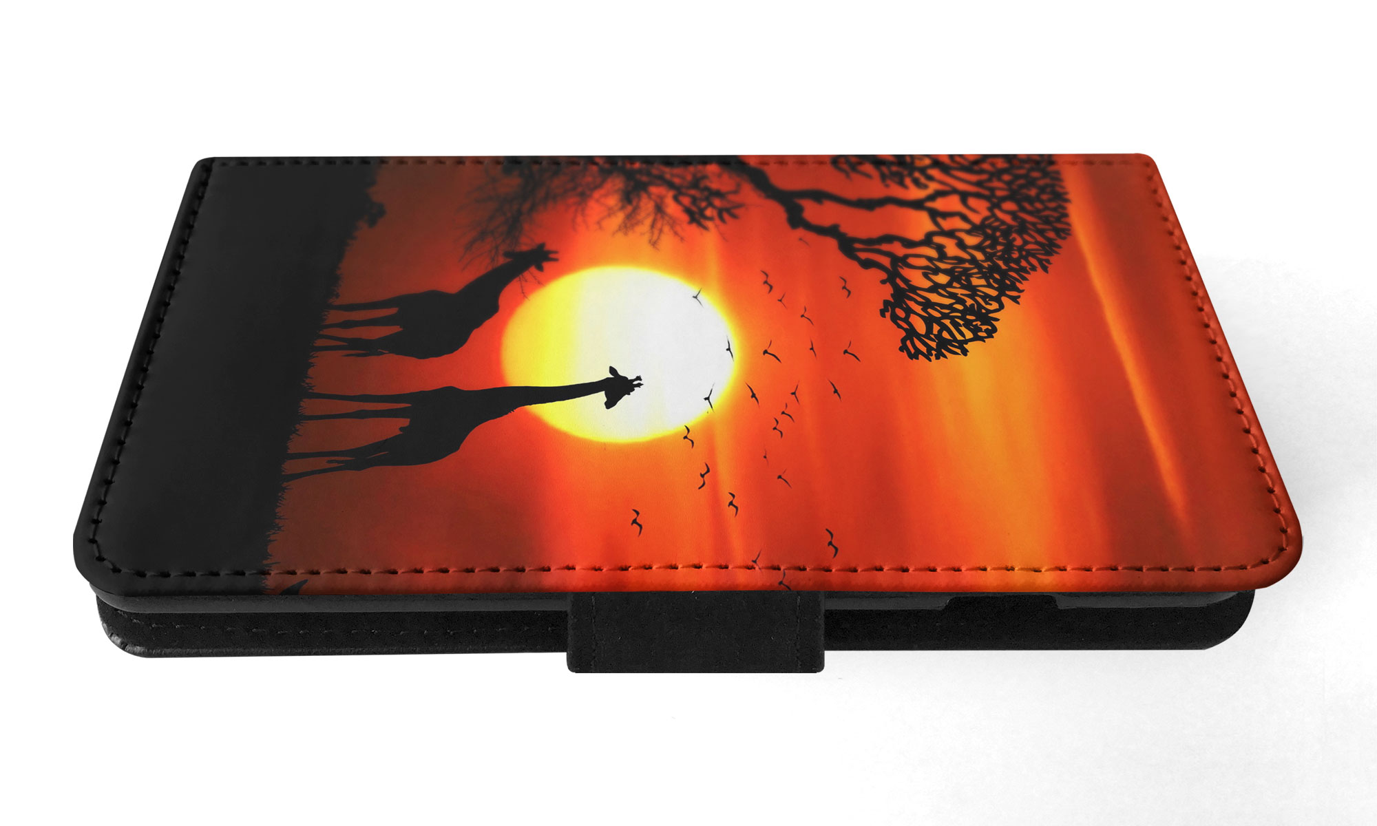 FLIP CASE FOR APPLE IPHONE|BEAUTIFUL GIRAFFE IN THE SUNSET - Bild 58 von 193