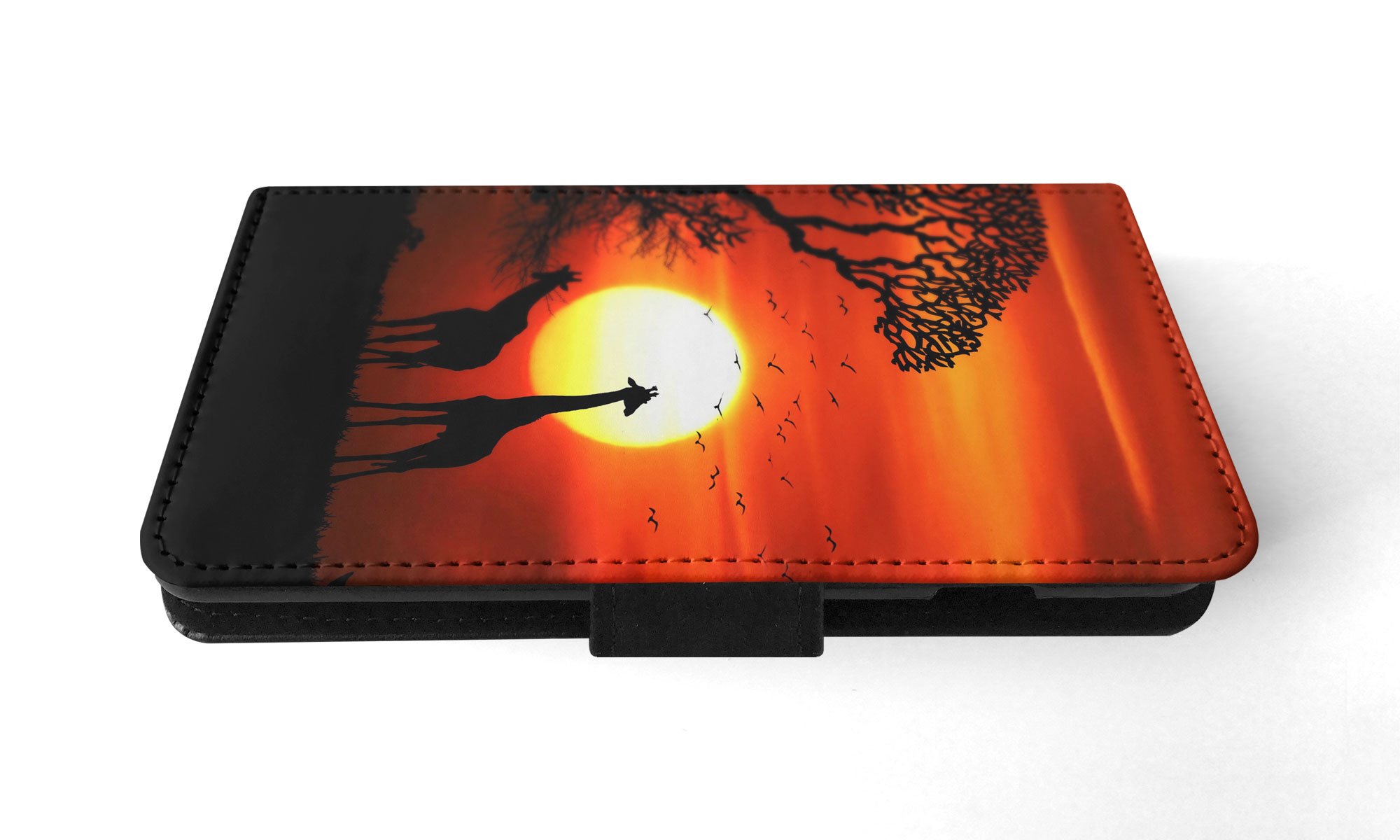 FLIP CASE FOR APPLE IPHONE|BEAUTIFUL GIRAFFE IN THE SUNSET - Bild 53 von 193