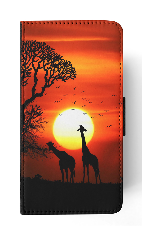 FLIP CASE FOR APPLE IPHONE|BEAUTIFUL GIRAFFE IN THE SUNSET - Bild 160 von 193
