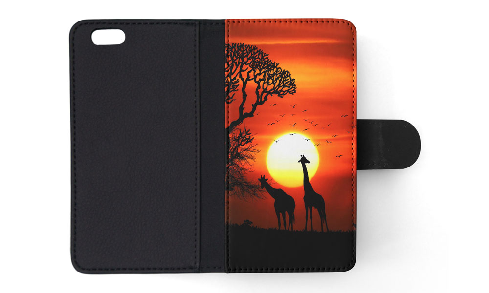 FLIP CASE FOR APPLE IPHONE|BEAUTIFUL GIRAFFE IN THE SUNSET - Bild 162 von 193