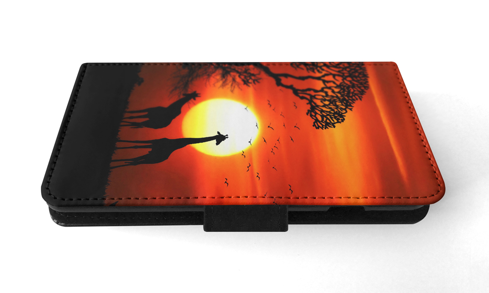 FLIP CASE FOR APPLE IPHONE|BEAUTIFUL GIRAFFE IN THE SUNSET - Bild 136 von 193