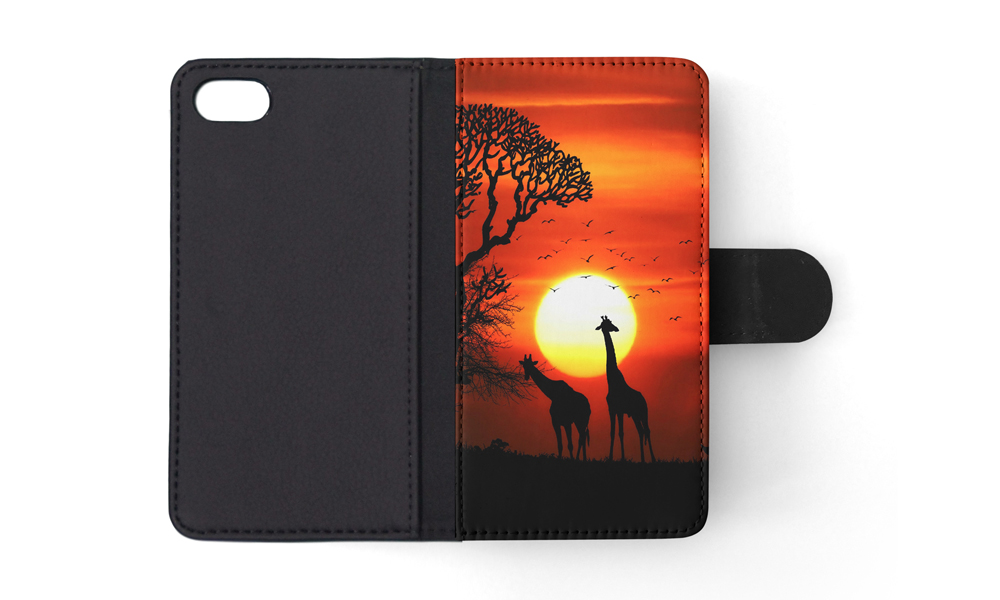 FLIP CASE FOR APPLE IPHONE|BEAUTIFUL GIRAFFE IN THE SUNSET - Bild 137 von 193