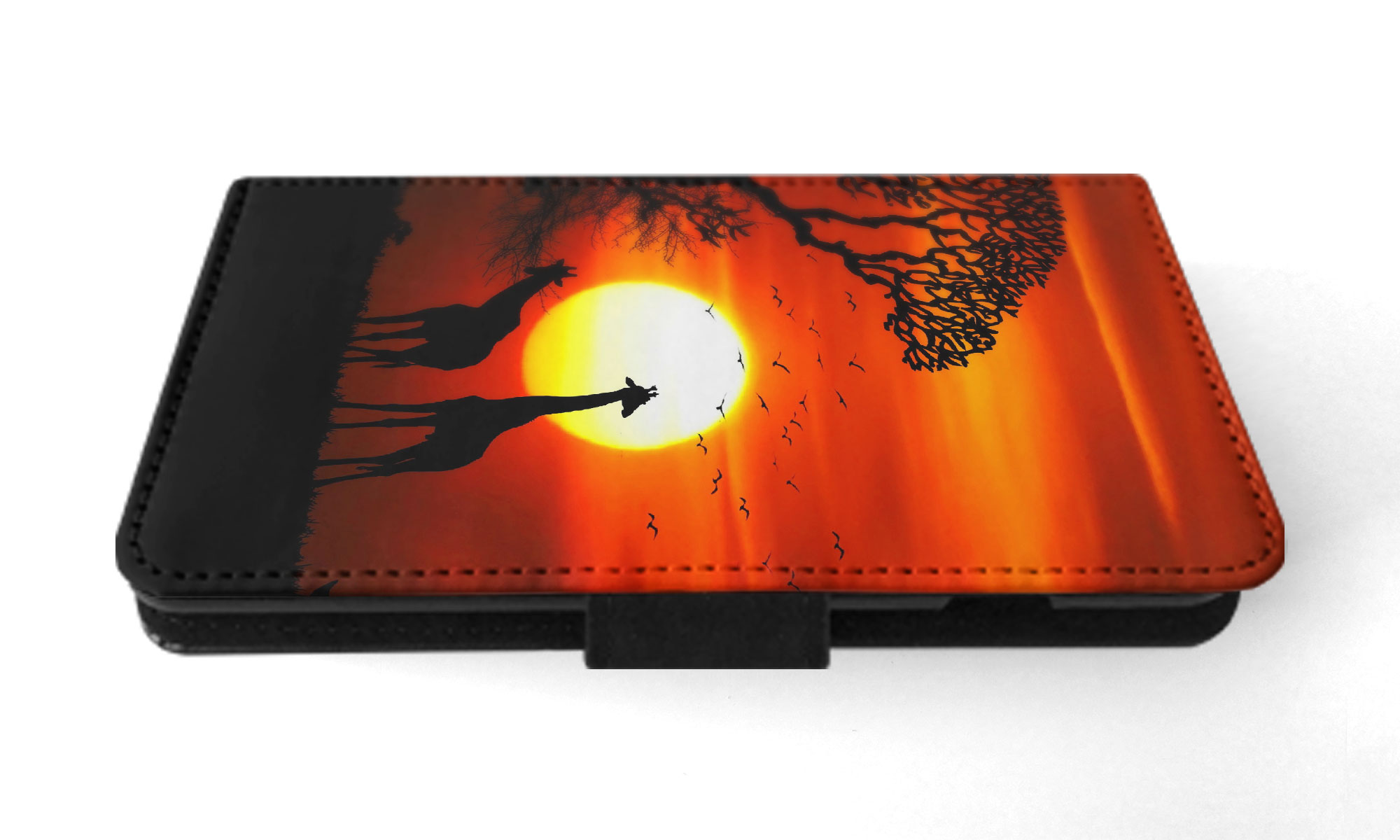 FLIP CASE FOR APPLE IPHONE|BEAUTIFUL GIRAFFE IN THE SUNSET - Bild 33 von 193