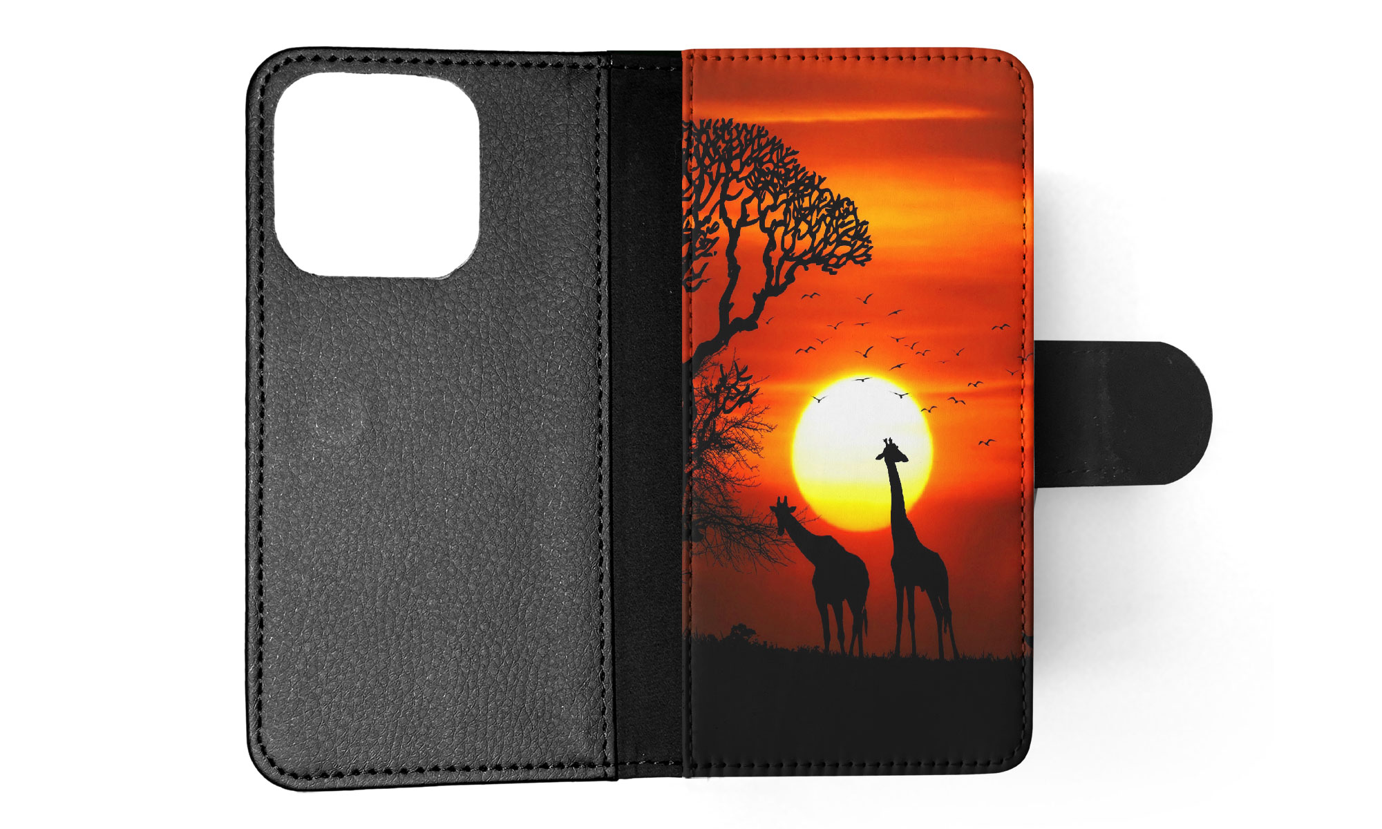FLIP CASE FOR APPLE IPHONE|BEAUTIFUL GIRAFFE IN THE SUNSET - Bild 34 von 193