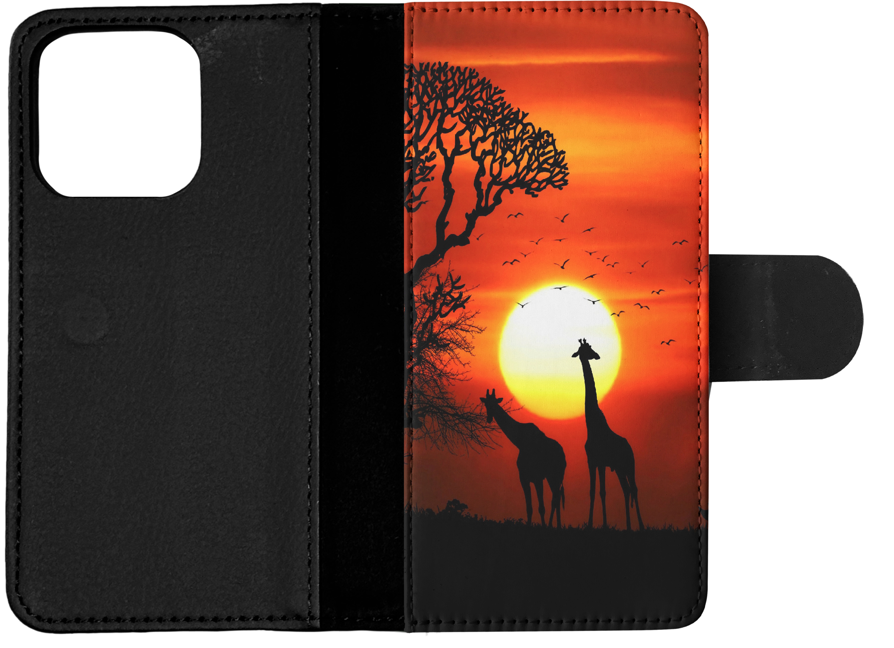 FLIP CASE FOR APPLE IPHONE|BEAUTIFUL GIRAFFE IN THE SUNSET - Bild 14 von 193