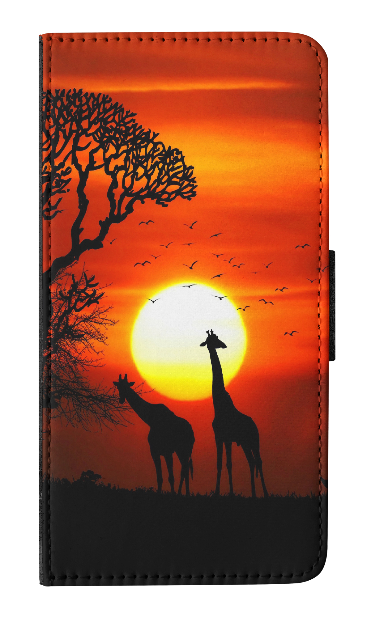 FLIP CASE FOR APPLE IPHONE|BEAUTIFUL GIRAFFE IN THE SUNSET - Bild 7 von 193