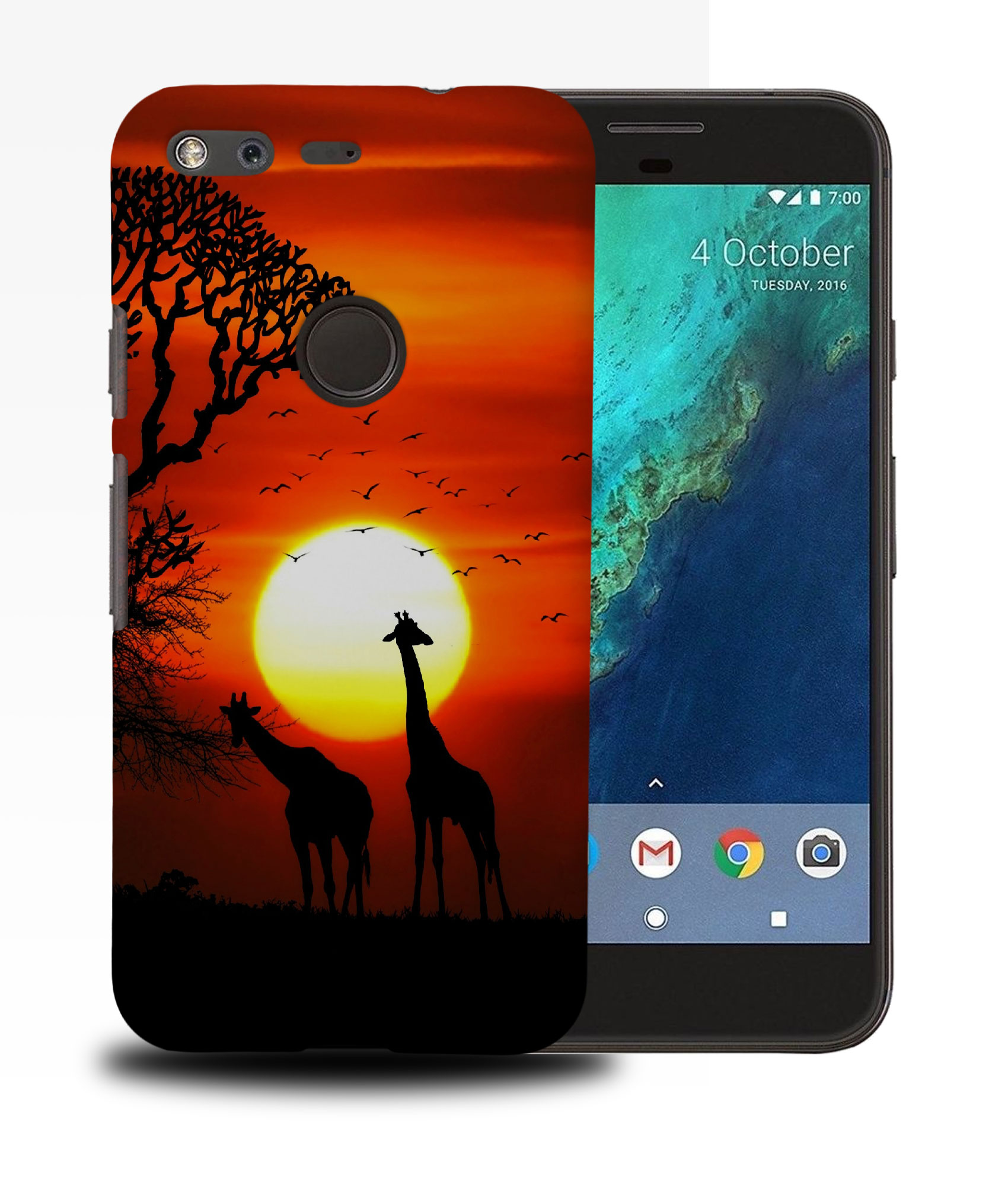 FUNDA PARA GOOGLE PIXEL|HERMOSA JIRAFA AL ATARDECER - Imagen 11 de 11