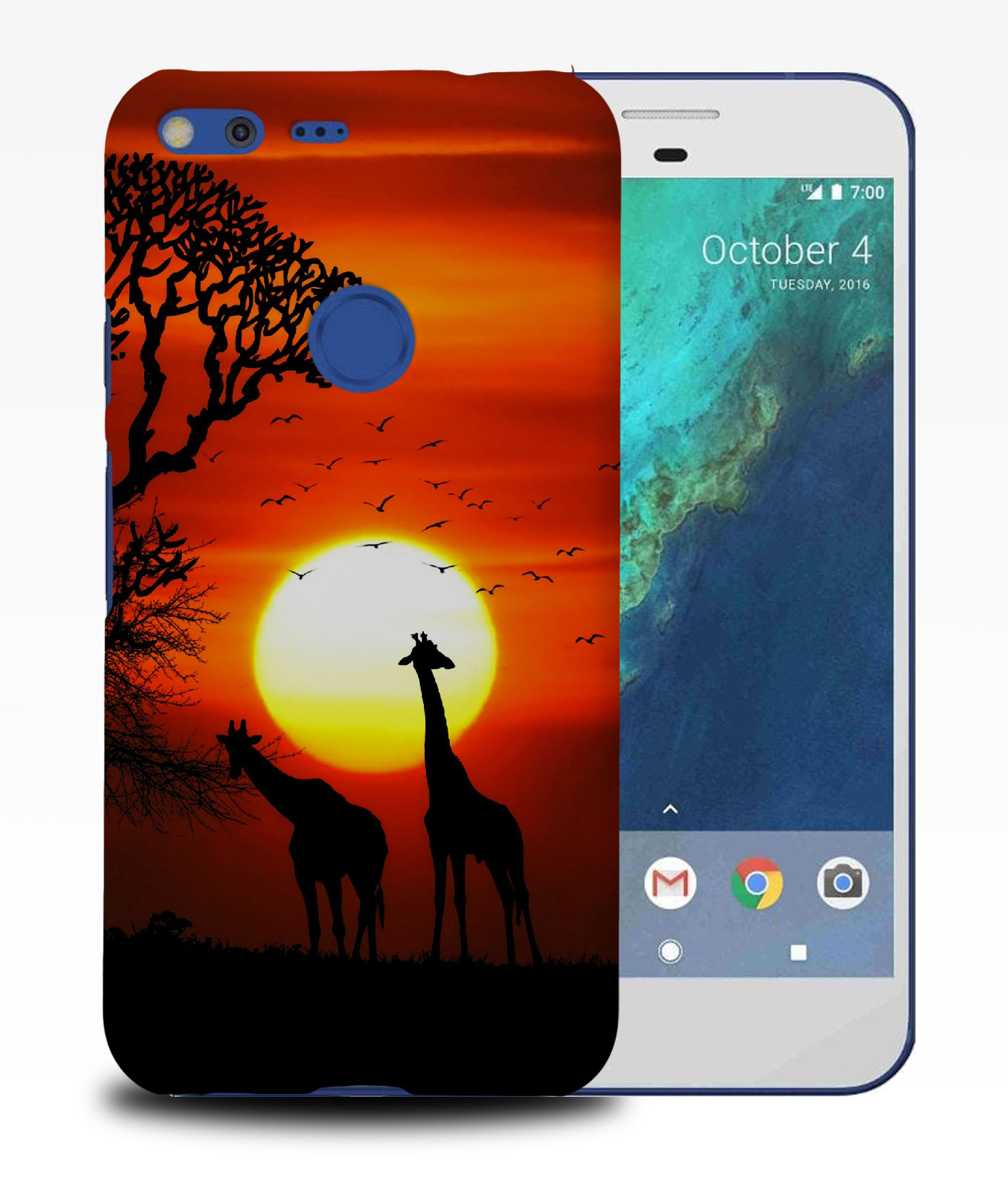 FUNDA PARA GOOGLE PIXEL|HERMOSA JIRAFA AL ATARDECER - Imagen 10 de 11