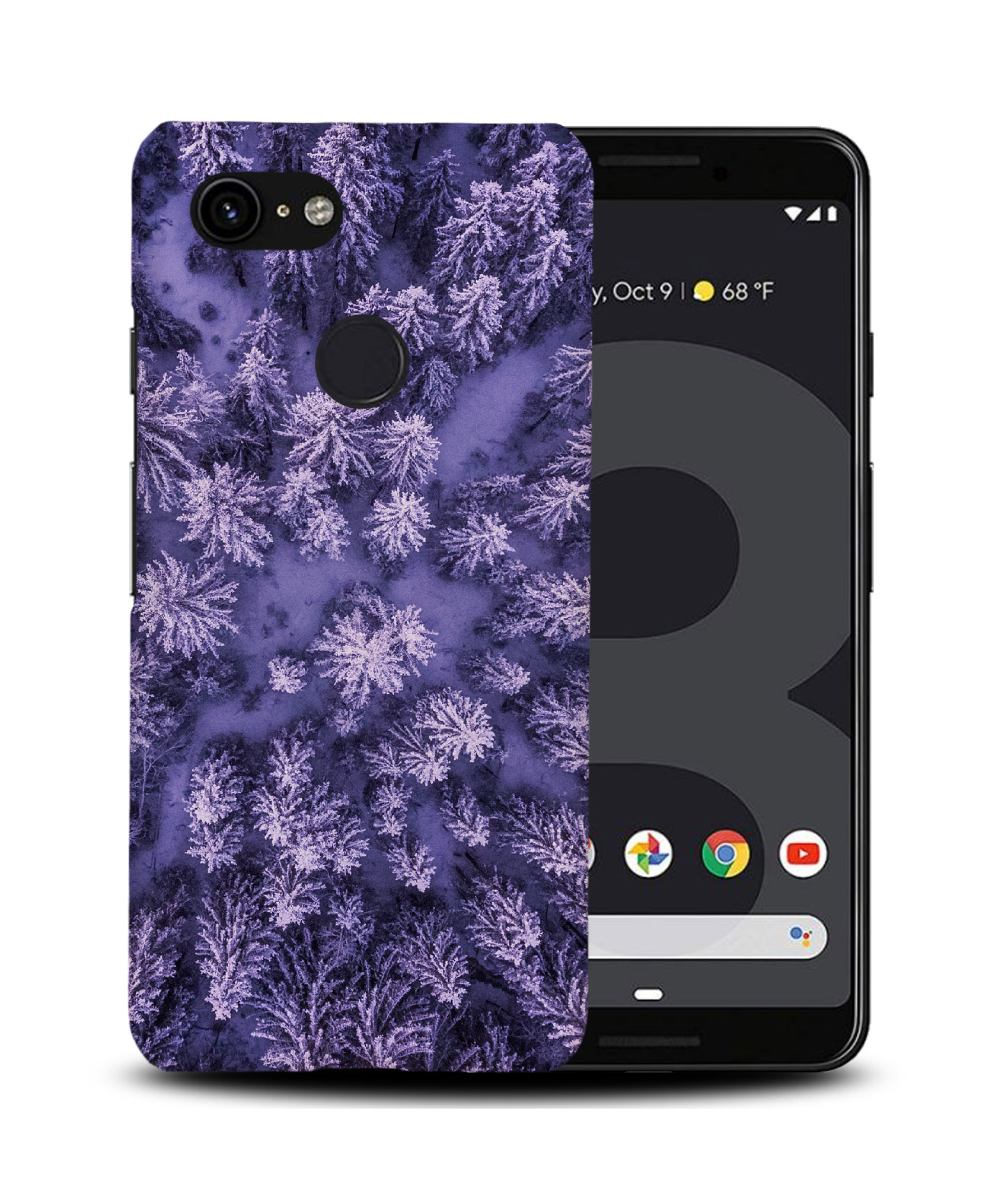 CASE COVER FOR GOOGLE PIXEL|COOL PURPLE TREES TOP DOWN VIEW - Picture 7 of 11