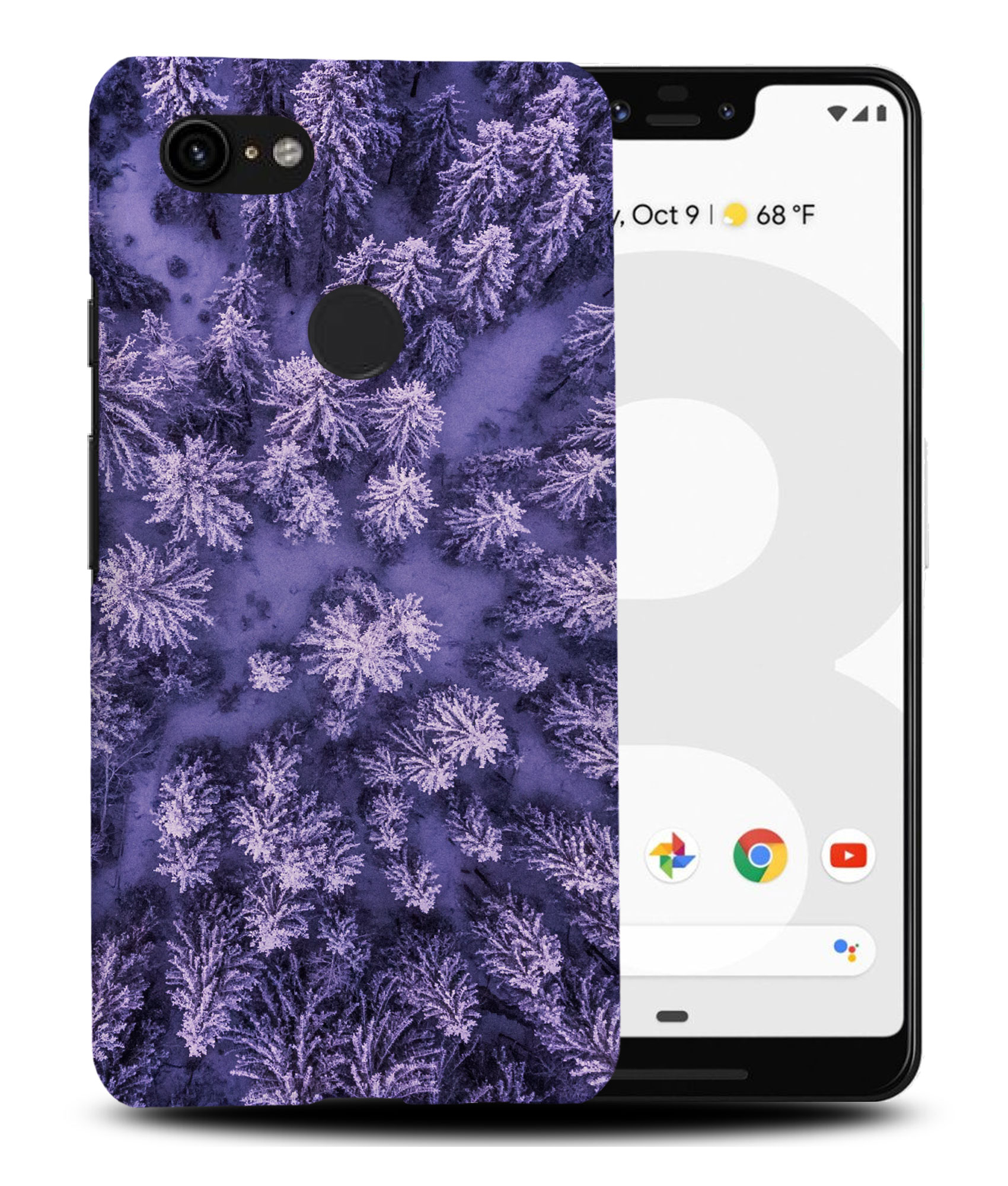 CASE COVER FOR GOOGLE PIXEL|COOL PURPLE TREES TOP DOWN VIEW - Picture 6 of 11
