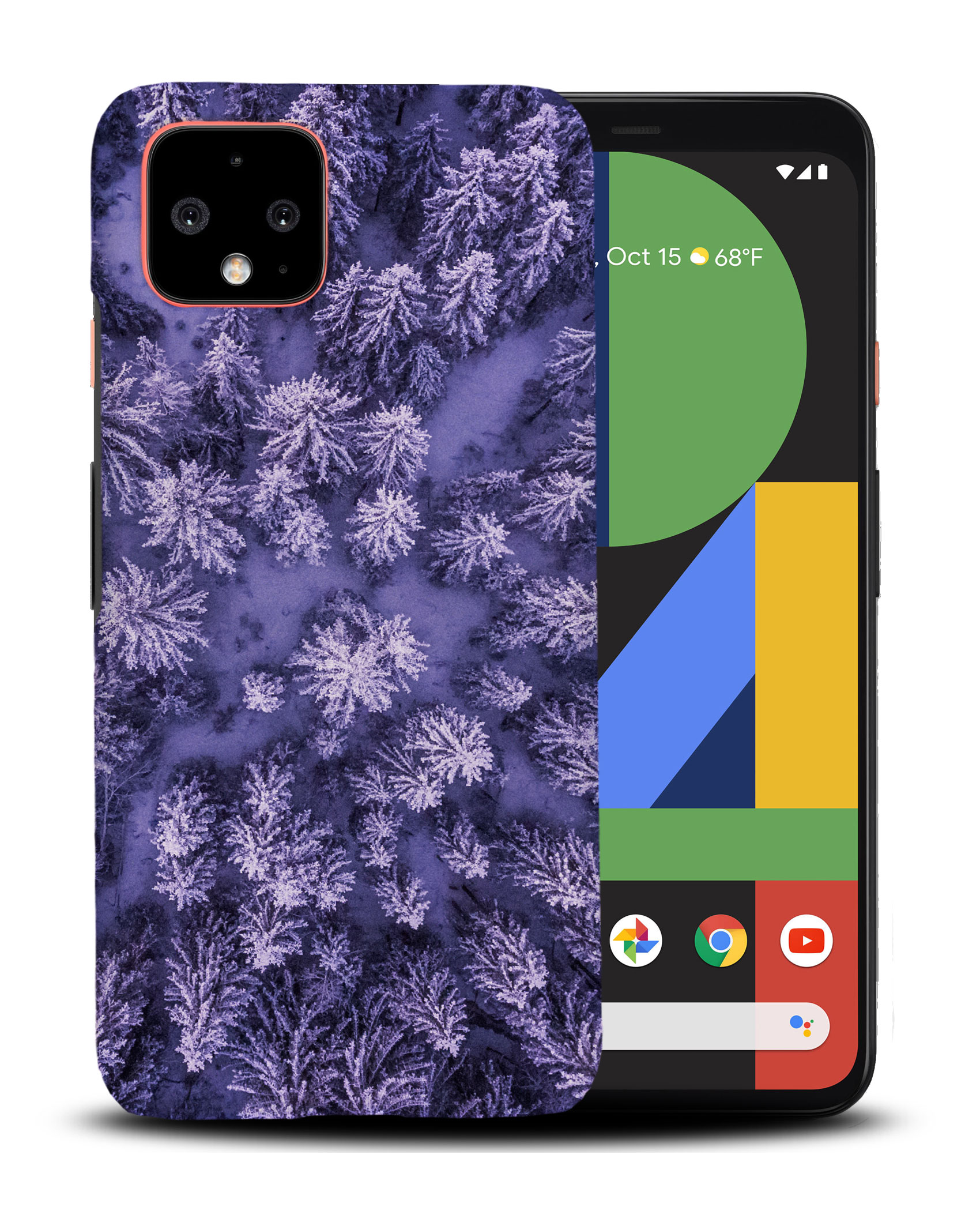 CASE COVER FOR GOOGLE PIXEL|COOL PURPLE TREES TOP DOWN VIEW - Picture 4 of 11