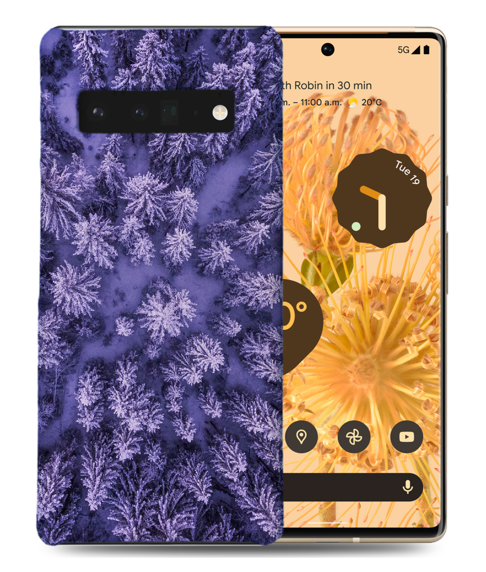 CASE COVER FOR GOOGLE PIXEL|COOL PURPLE TREES TOP DOWN VIEW - Picture 2 of 11