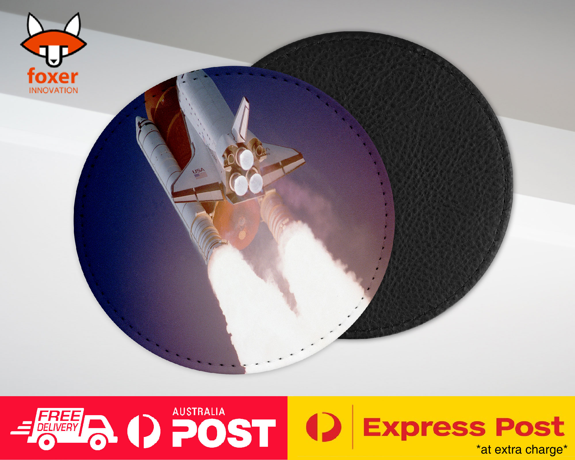 COASTER COFFEE DRINKING MAT|SPACE ROCKET LAUNCH