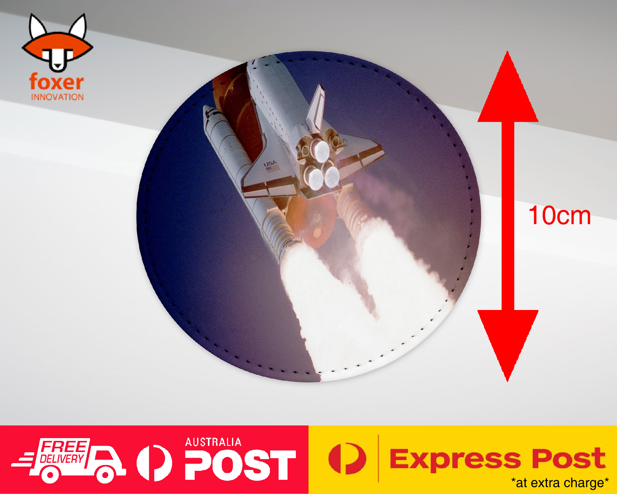 COASTER COFFEE DRINKING MAT|SPACE ROCKET LAUNCH