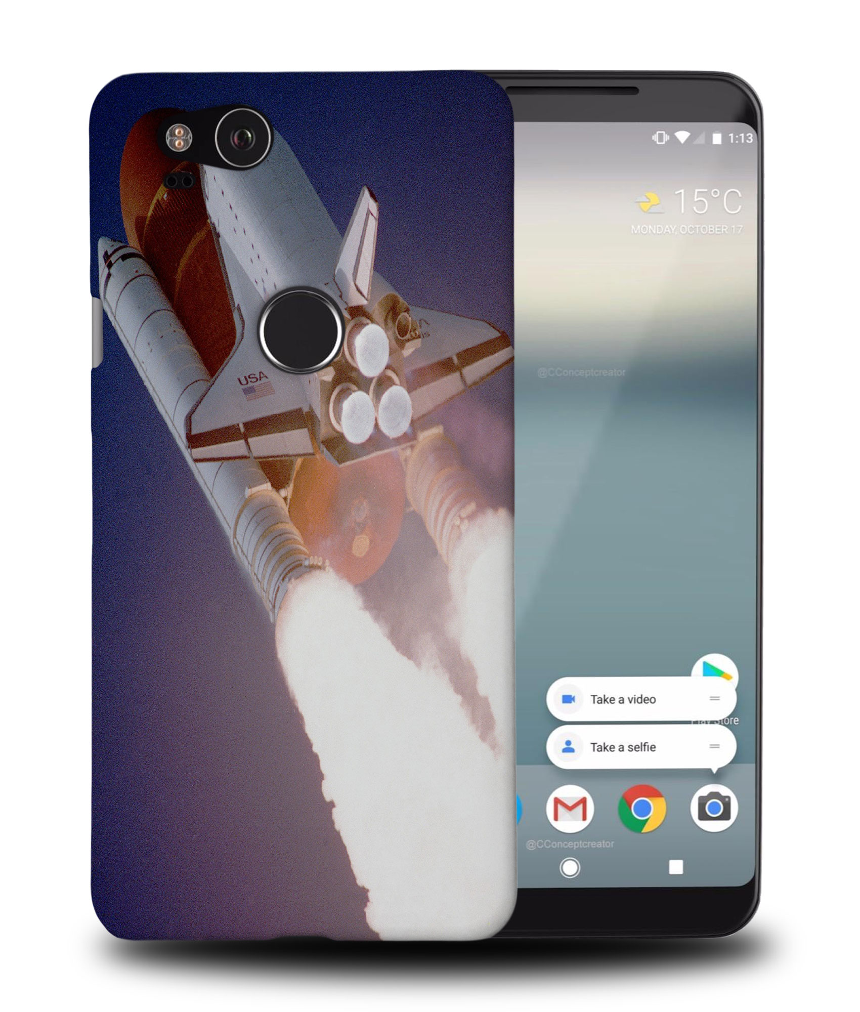 CASE COVER FOR GOOGLE PIXEL|SPACE ROCKET LAUNCH - Picture 9 of 11