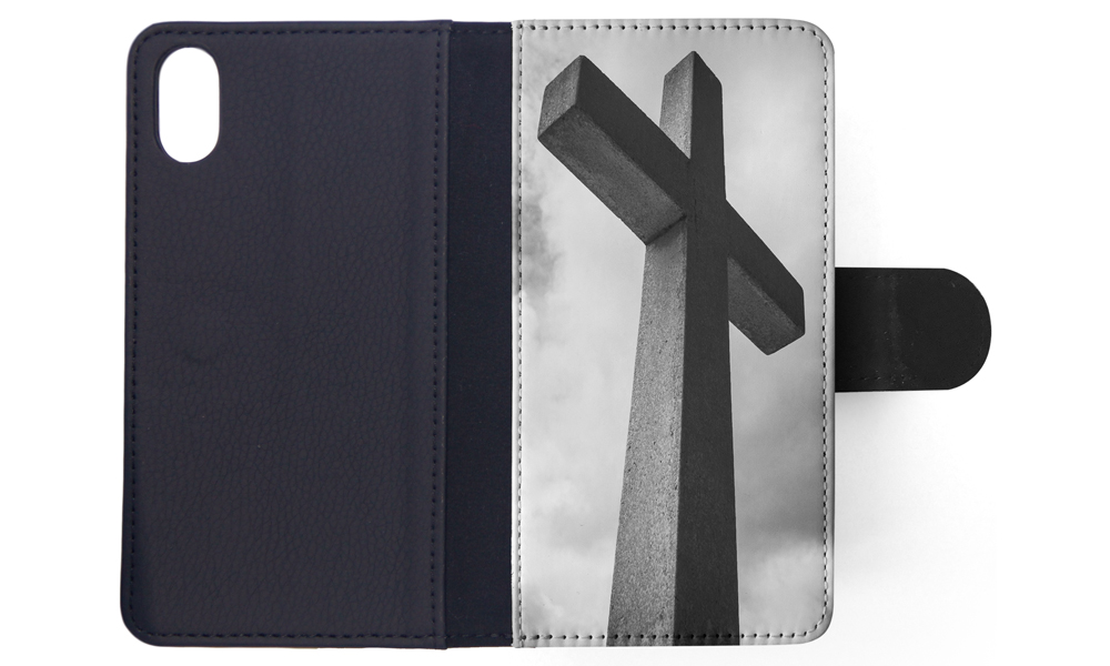 FLIP CASE FOR APPLE IPHONE|RELIGIOUS CROSS SIGN CHRISTIAN