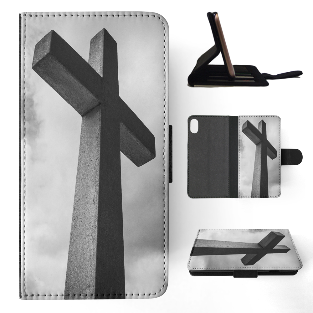 FLIP CASE FOR APPLE IPHONE|RELIGIOUS CROSS SIGN CHRISTIAN