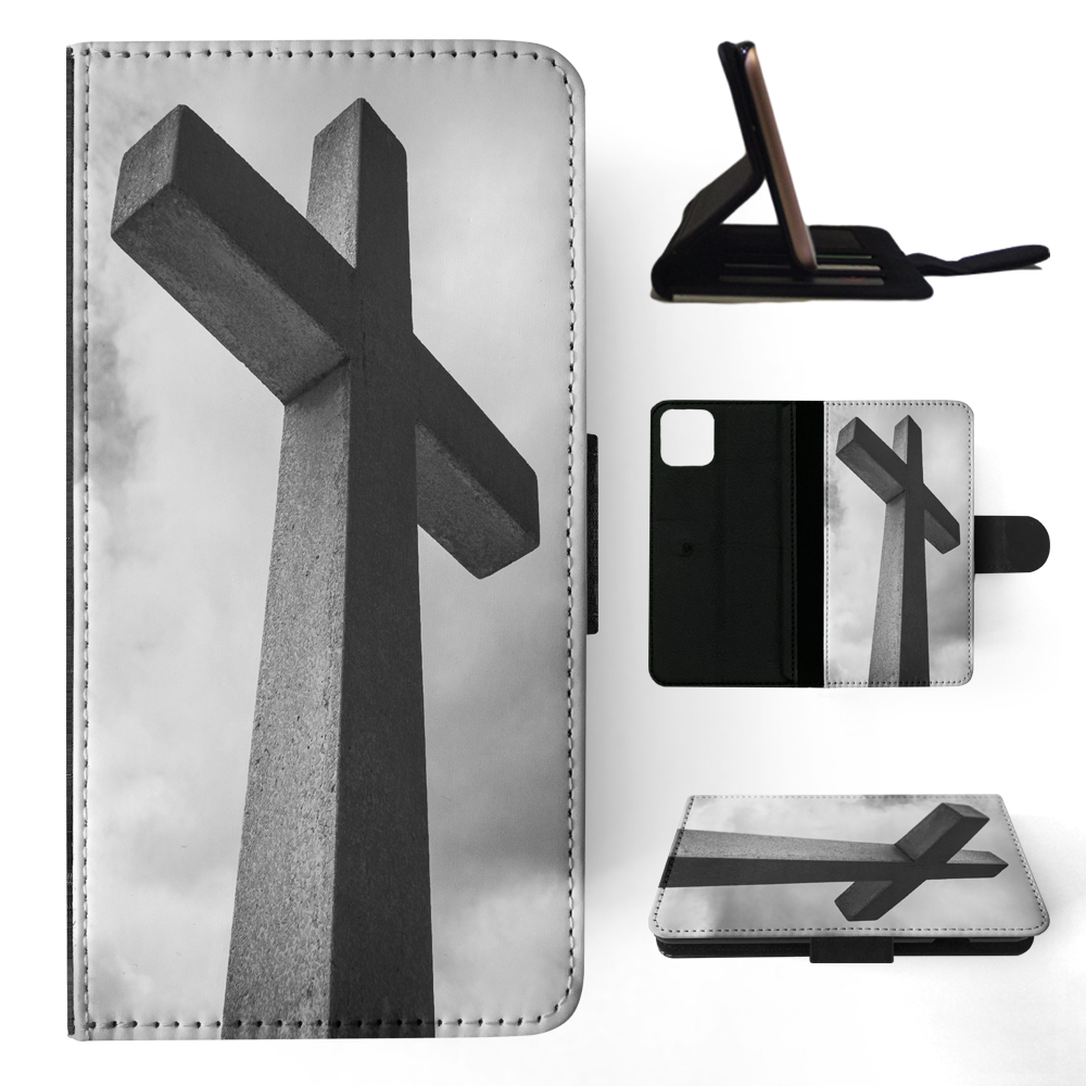 FLIP CASE FOR APPLE IPHONE|RELIGIOUS CROSS SIGN CHRISTIAN