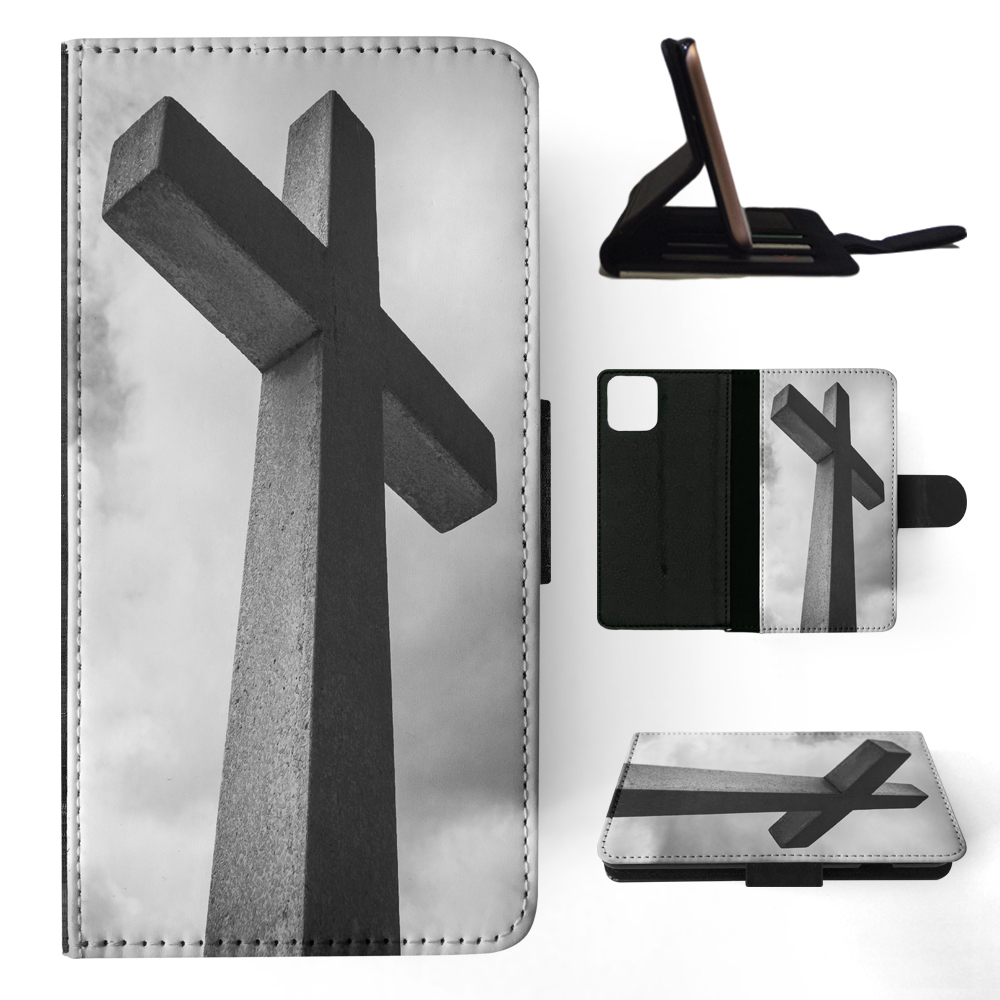 FLIP CASE FOR APPLE IPHONE|RELIGIOUS CROSS SIGN CHRISTIAN