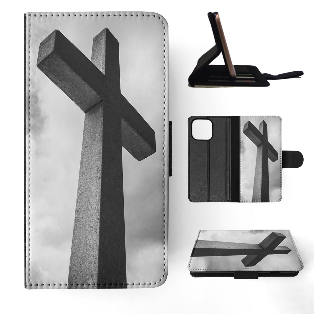 FLIP CASE FOR APPLE IPHONE|RELIGIOUS CROSS SIGN CHRISTIAN