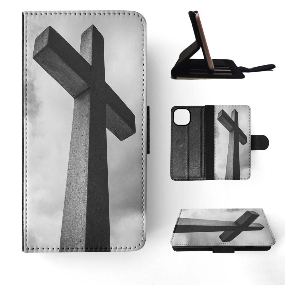 FLIP CASE FOR APPLE IPHONE|RELIGIOUS CROSS SIGN CHRISTIAN