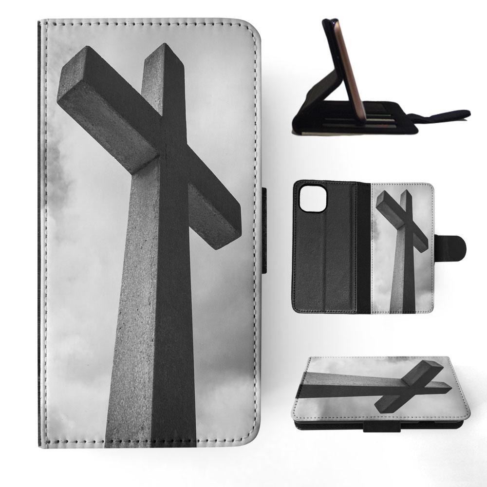 FLIP CASE FOR APPLE IPHONE|RELIGIOUS CROSS SIGN CHRISTIAN