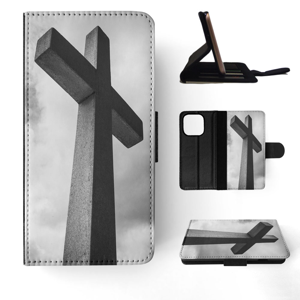 FLIP CASE FOR APPLE IPHONE|RELIGIOUS CROSS SIGN CHRISTIAN