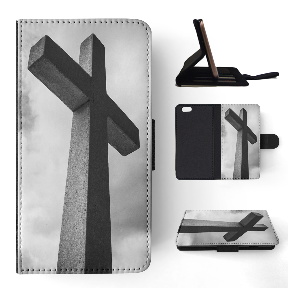 FLIP CASE FOR APPLE IPHONE|RELIGIOUS CROSS SIGN CHRISTIAN