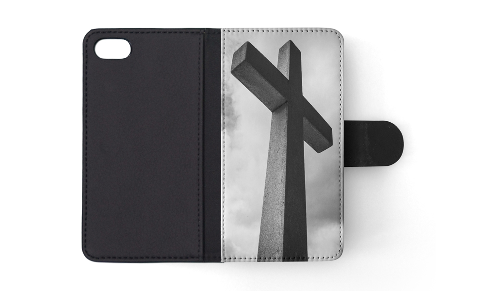 FLIP CASE FOR APPLE IPHONE|RELIGIOUS CROSS SIGN CHRISTIAN