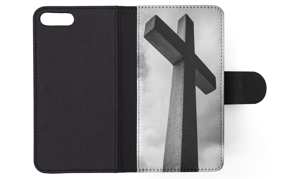 FLIP CASE FOR APPLE IPHONE|RELIGIOUS CROSS SIGN CHRISTIAN