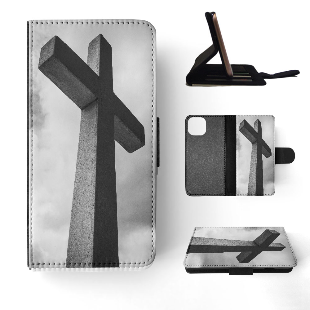 FLIP CASE FOR APPLE IPHONE|RELIGIOUS CROSS SIGN CHRISTIAN