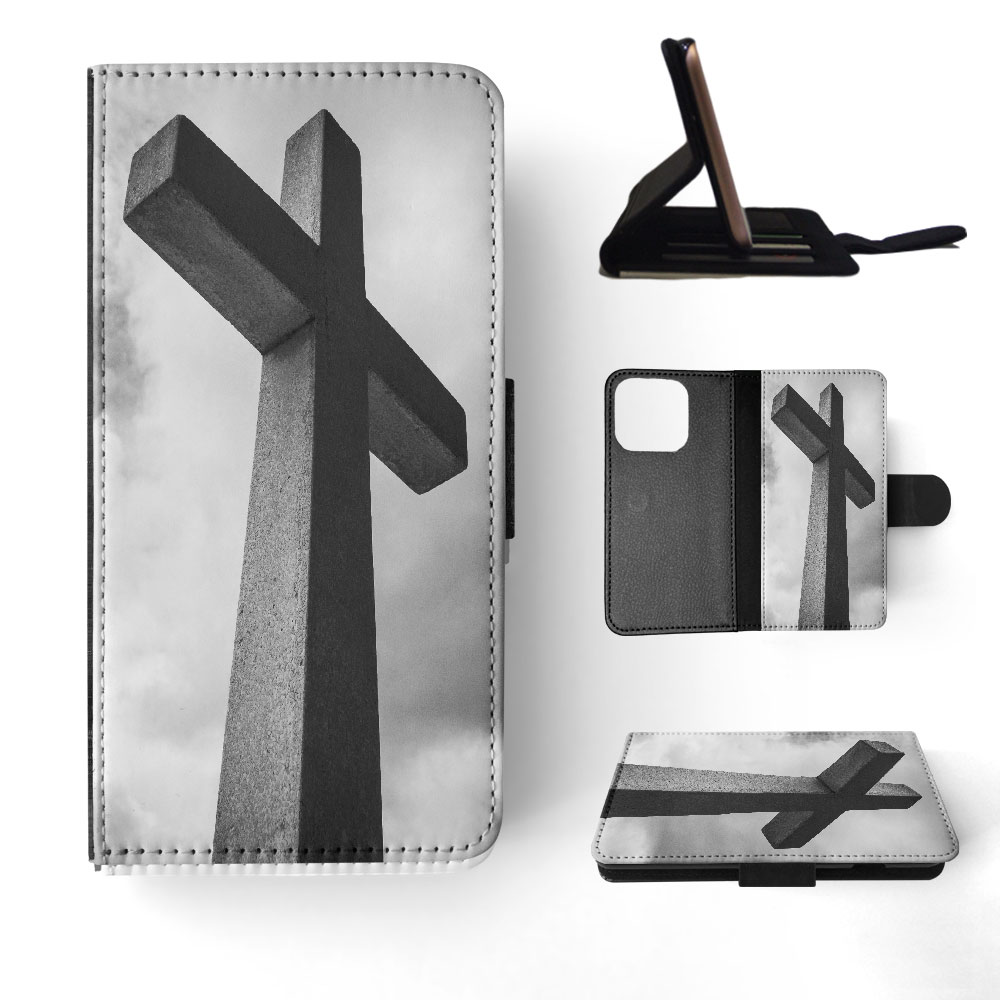 FLIP CASE FOR APPLE IPHONE|RELIGIOUS CROSS SIGN CHRISTIAN