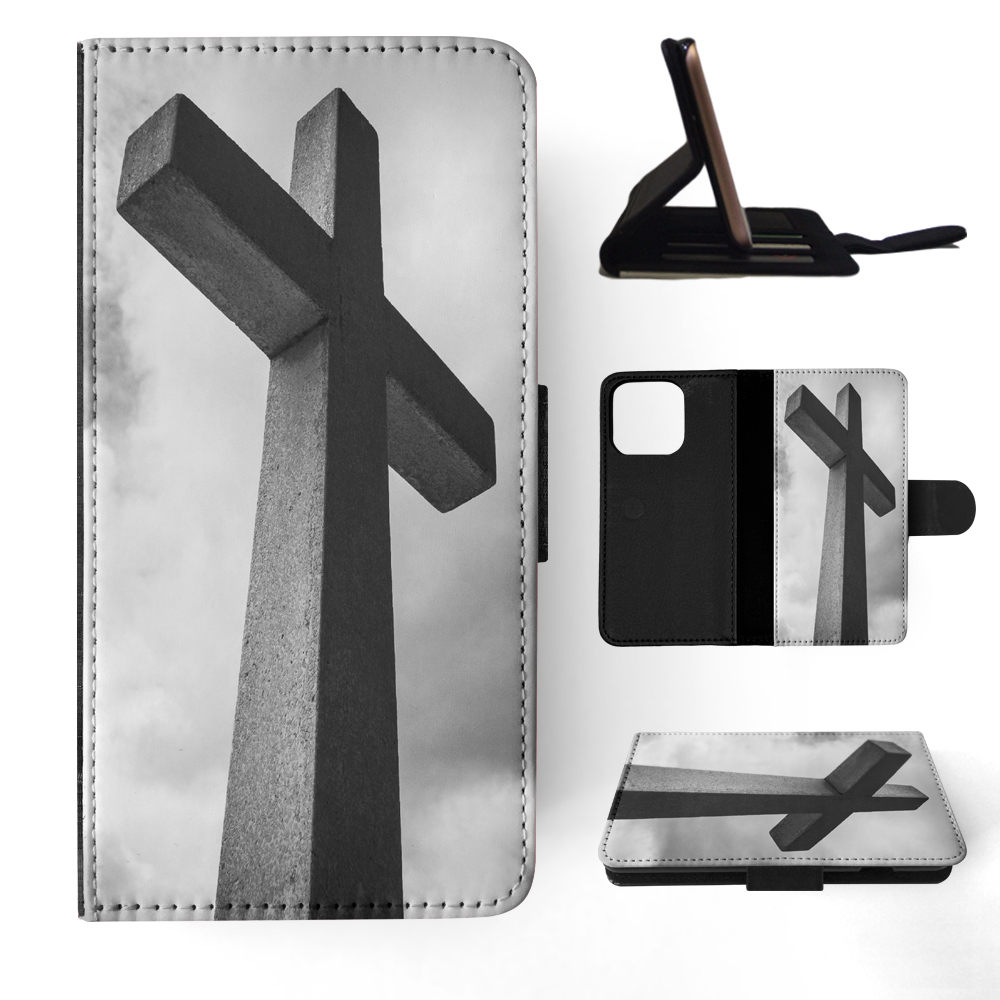 FLIP CASE FOR APPLE IPHONE|RELIGIOUS CROSS SIGN CHRISTIAN