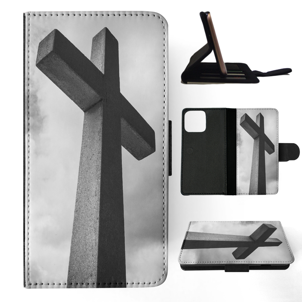 FLIP CASE FOR APPLE IPHONE|RELIGIOUS CROSS SIGN CHRISTIAN