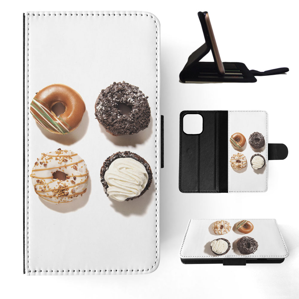 FLIP CASE FOR APPLE IPHONE|YUMMY DELICIOUS GLAZED DONUTS