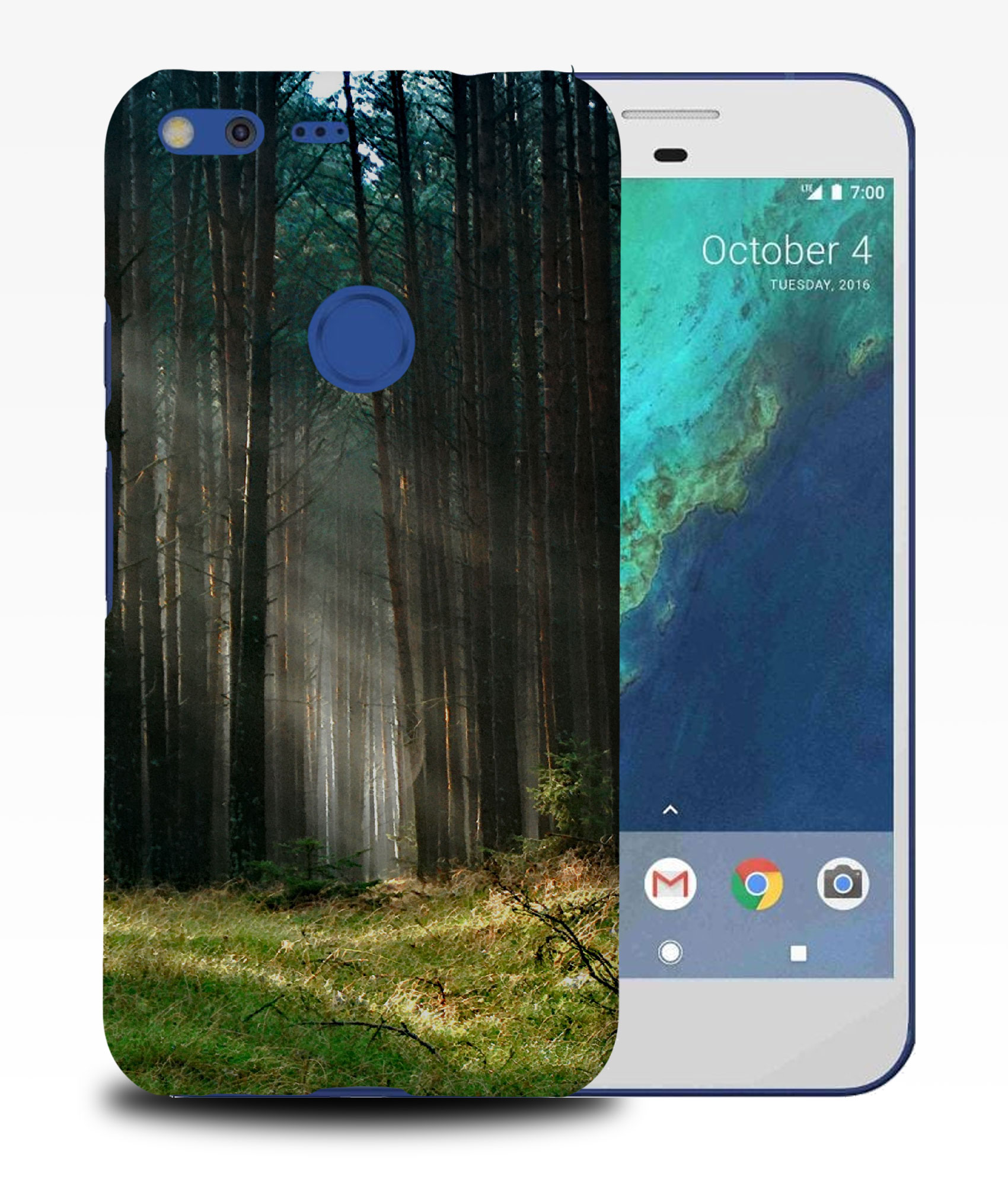 FUNDA FUNDA PARA GOOGLE PIXEL|HERMOSA LUZ SOLAR A TRAVÉS DEL BOSQUE - Imagen 10 de 11